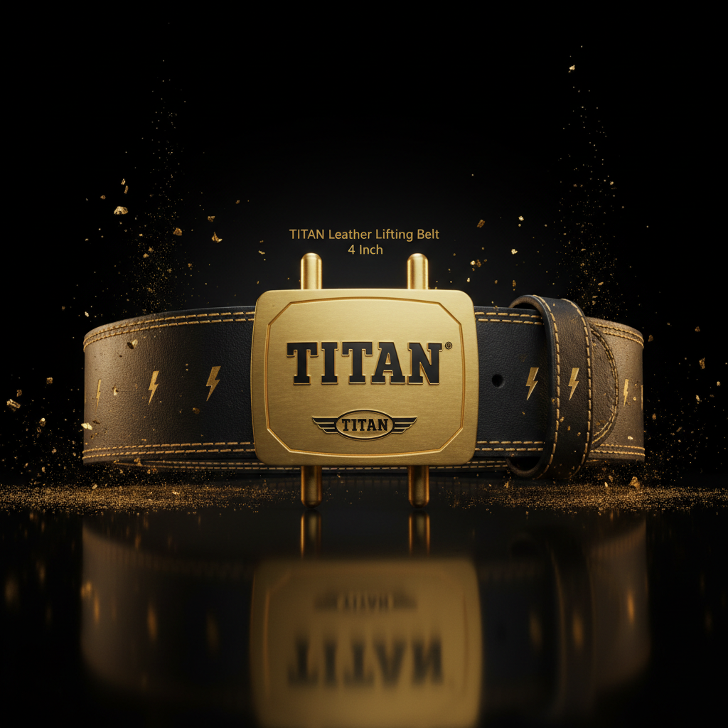 TITAN Leather Lifting Belt 4 Inch