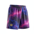 TITAN Cosmic Nebula Running Shorts — Crown SWAG Edition