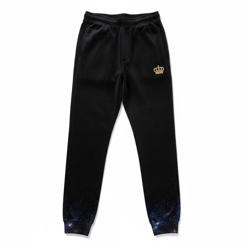 TITAN Midnight Royale Joggers — Crown SWAG Edition
