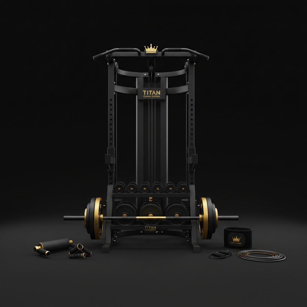 TITAN All-In-One E-Sports & Gaming Athlete Home Gym Kit — Crown Edition