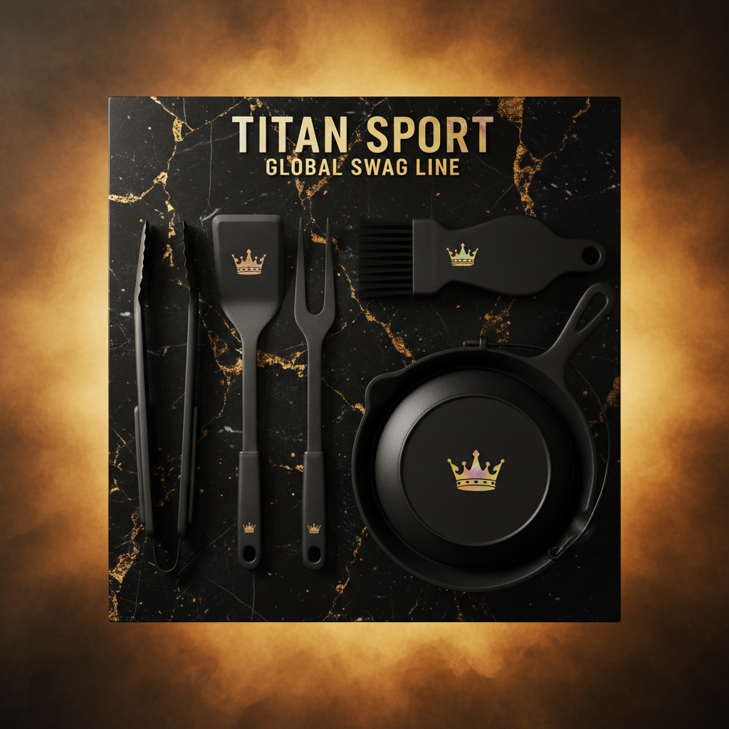 TITAN Crown Edition Outdoor Cooking and BBQ Set SWAG LINE 6-Piece Grill Kit