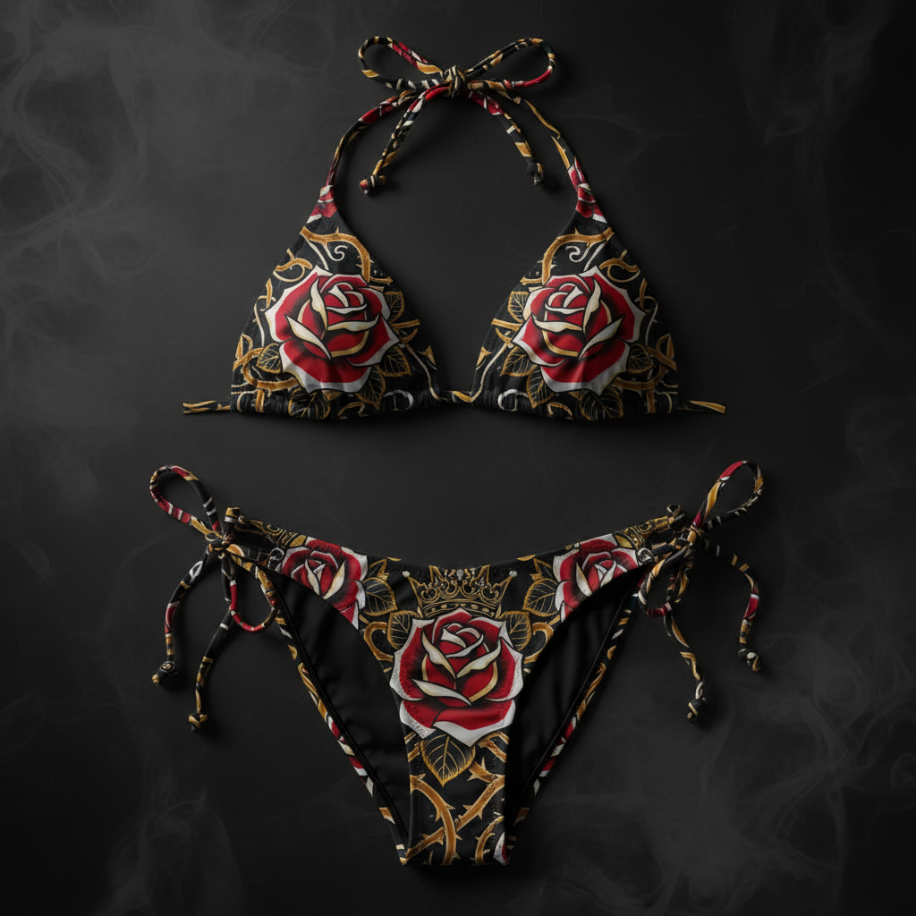 TITAN Women's Bikini Set Rose Queen Crown Edition