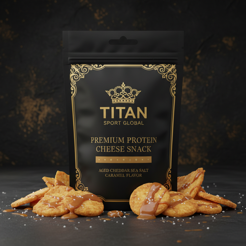 Crown High-Protein Sea Salt Caramel Cheddar Cheese Crisps