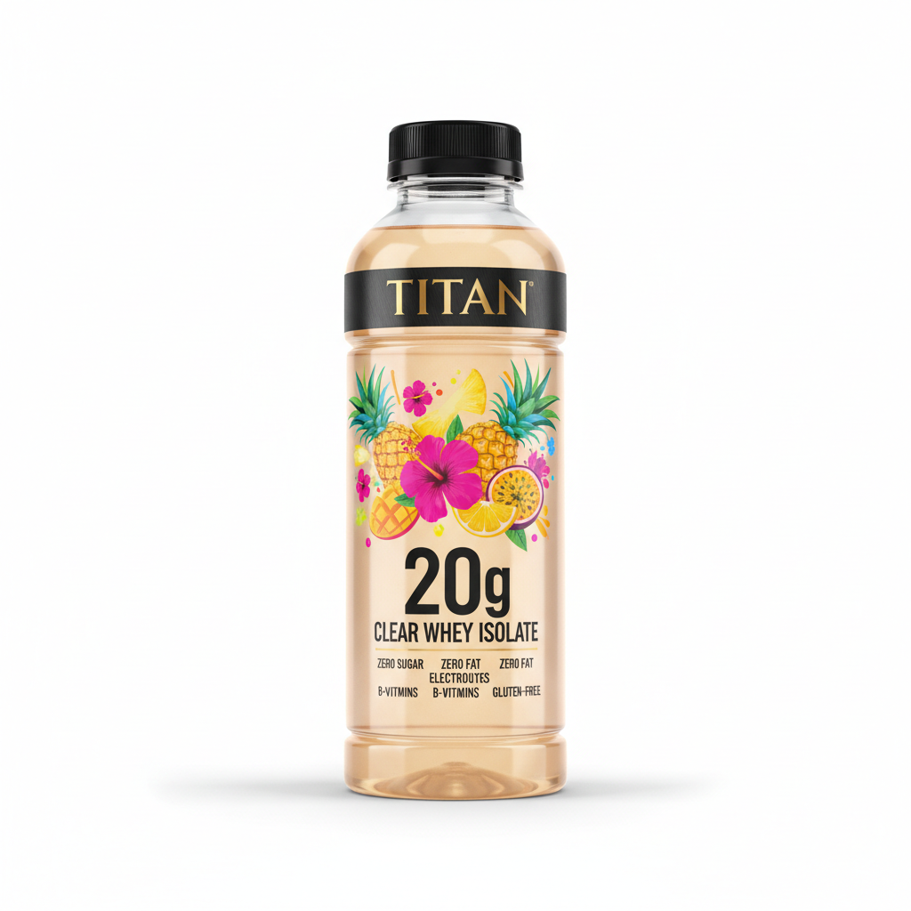TITAN Protein Water - Tropical Punch 20g Clear