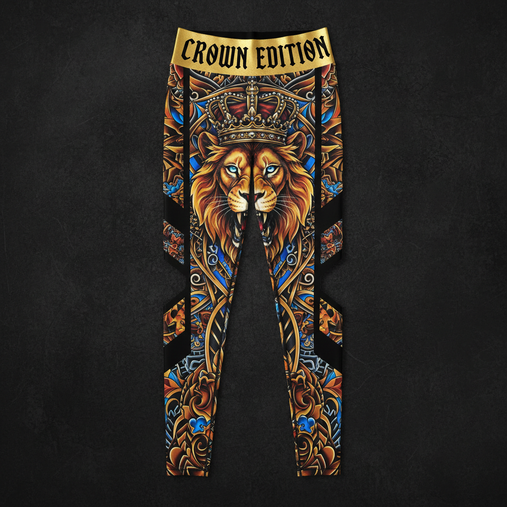 TITAN Crown Edition Tattoo Art Cutout Leggings Women's Athletic Bottoms