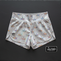 TITAN Women's Holographic Crown Athletic Shorts — Prism Queen SWAG Edition