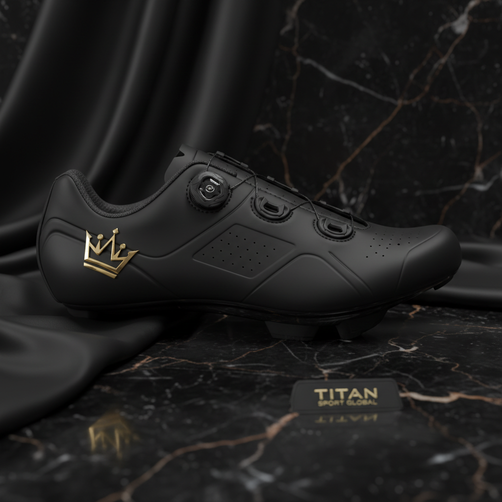 TITAN Cycling Shoe Black Gold Crown Edition