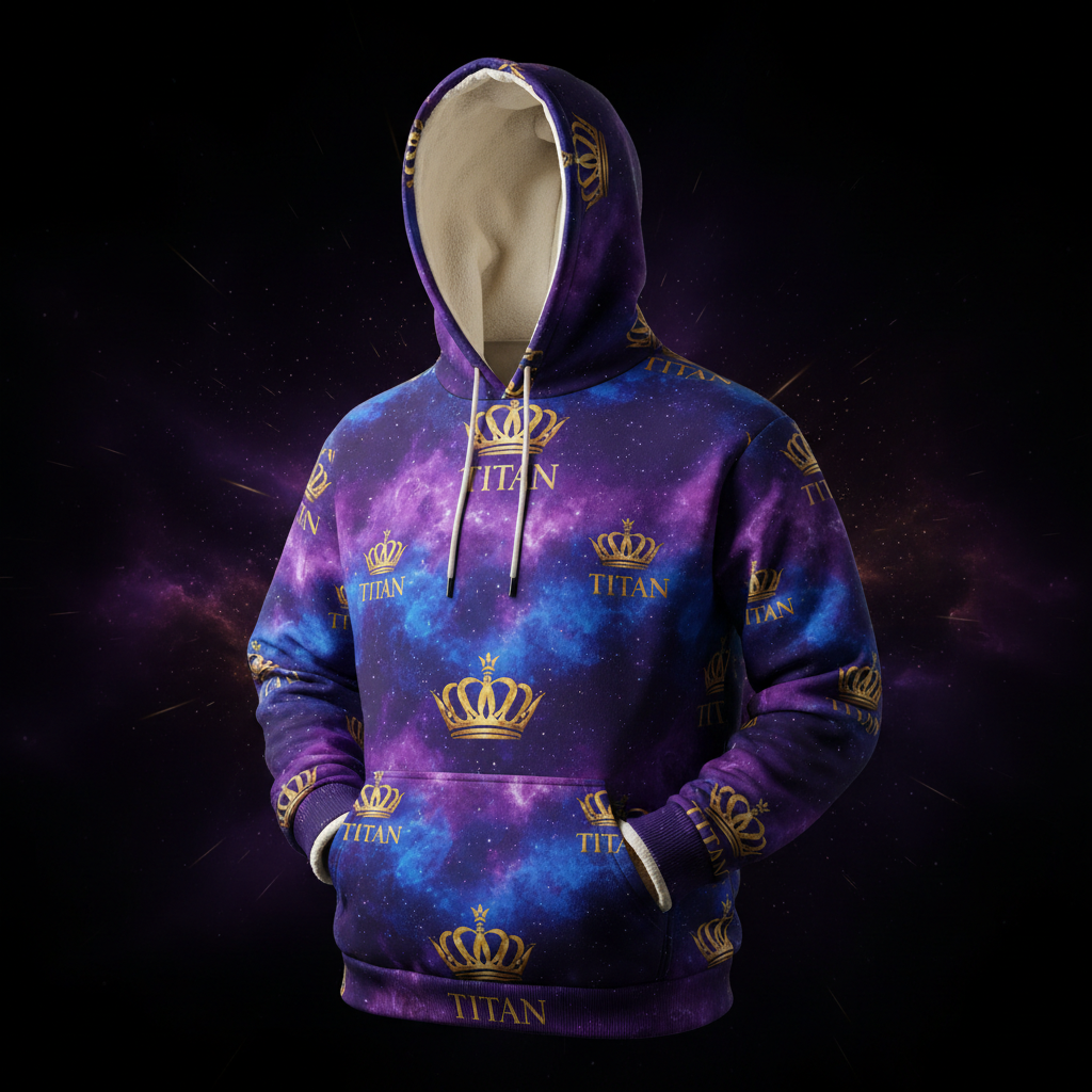 TITAN All-Over Print Hoodie - Galaxy Edition
