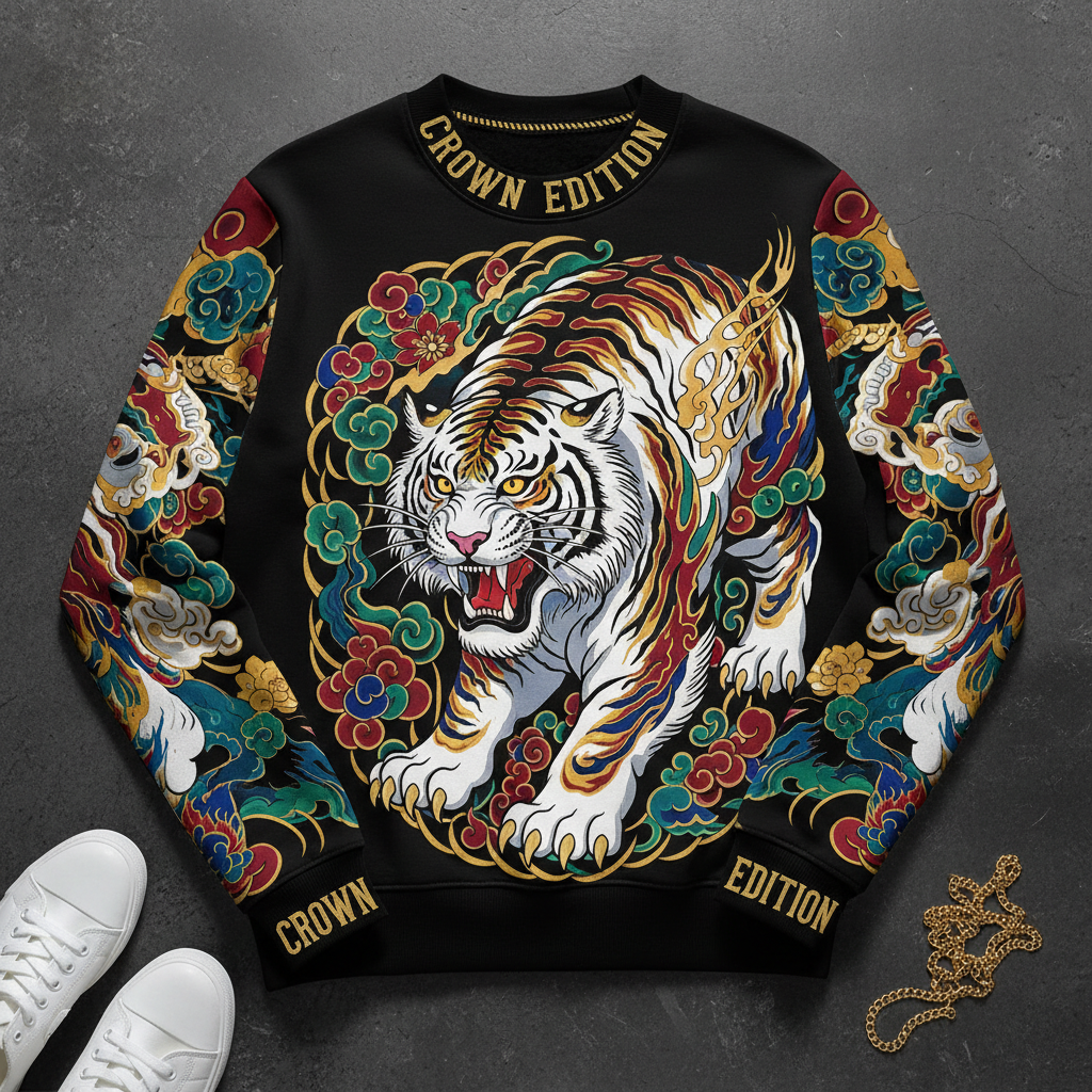 TITAN Women's Joseon Tiger Warrior Crewneck — Baekho Edition