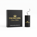 TITAN Crown Edition Activated Charcoal Dental Floss — matte black dispenser