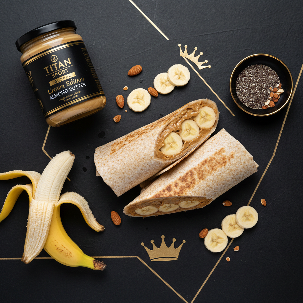 TITAN High-Protein Almond Butter & Banana Power Wrap
