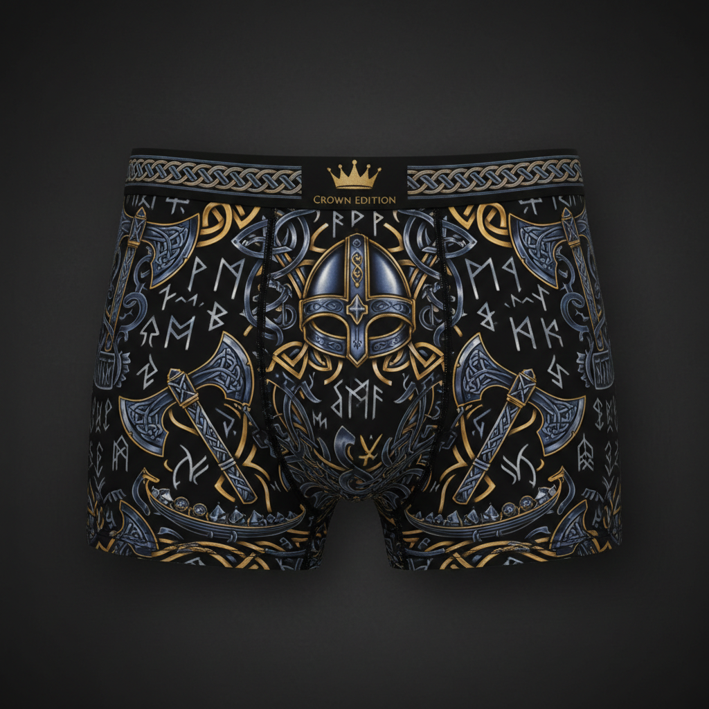 TITAN Men's Boxer Briefs Viking Crown Edition