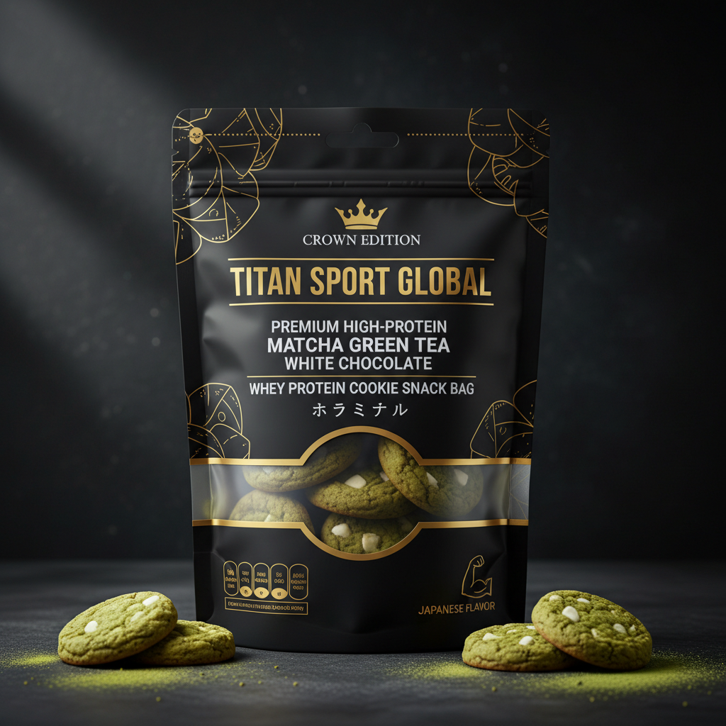 Matcha White Chocolate Whey Protein Cookie — TITAN SPORT GLOBAL