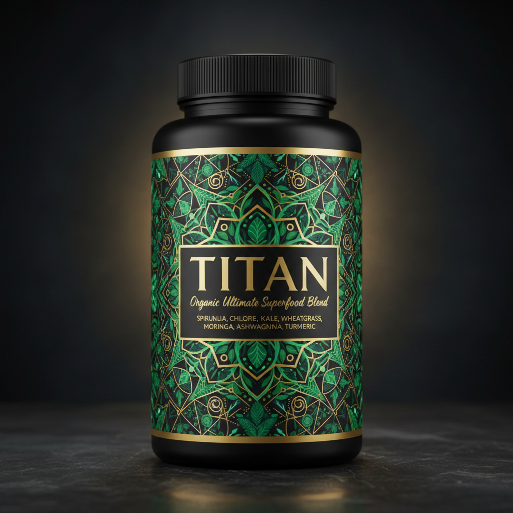 TITAN Organic Ultimate Superfood Blend - Complete Nutrition Formula