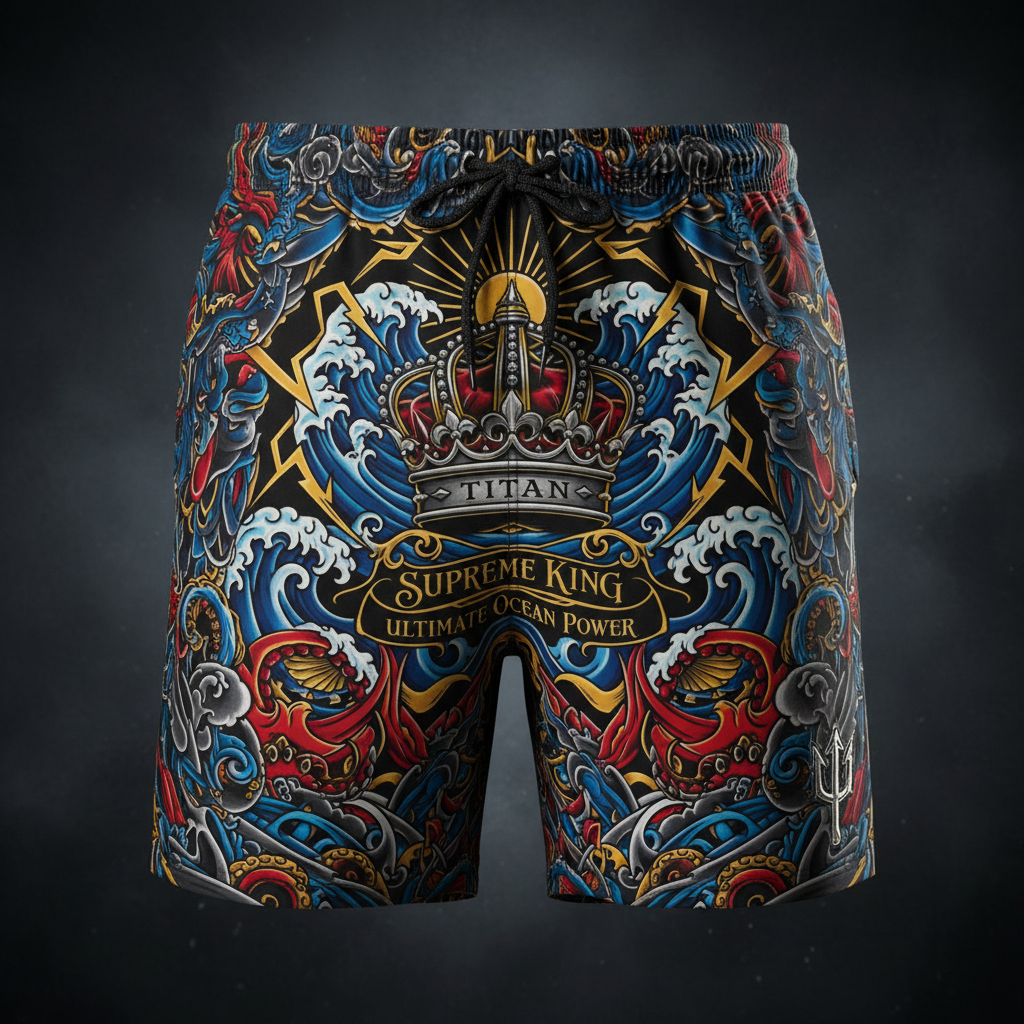TITAN Men's Swim Trunks TITAN Supreme King Crown Edition