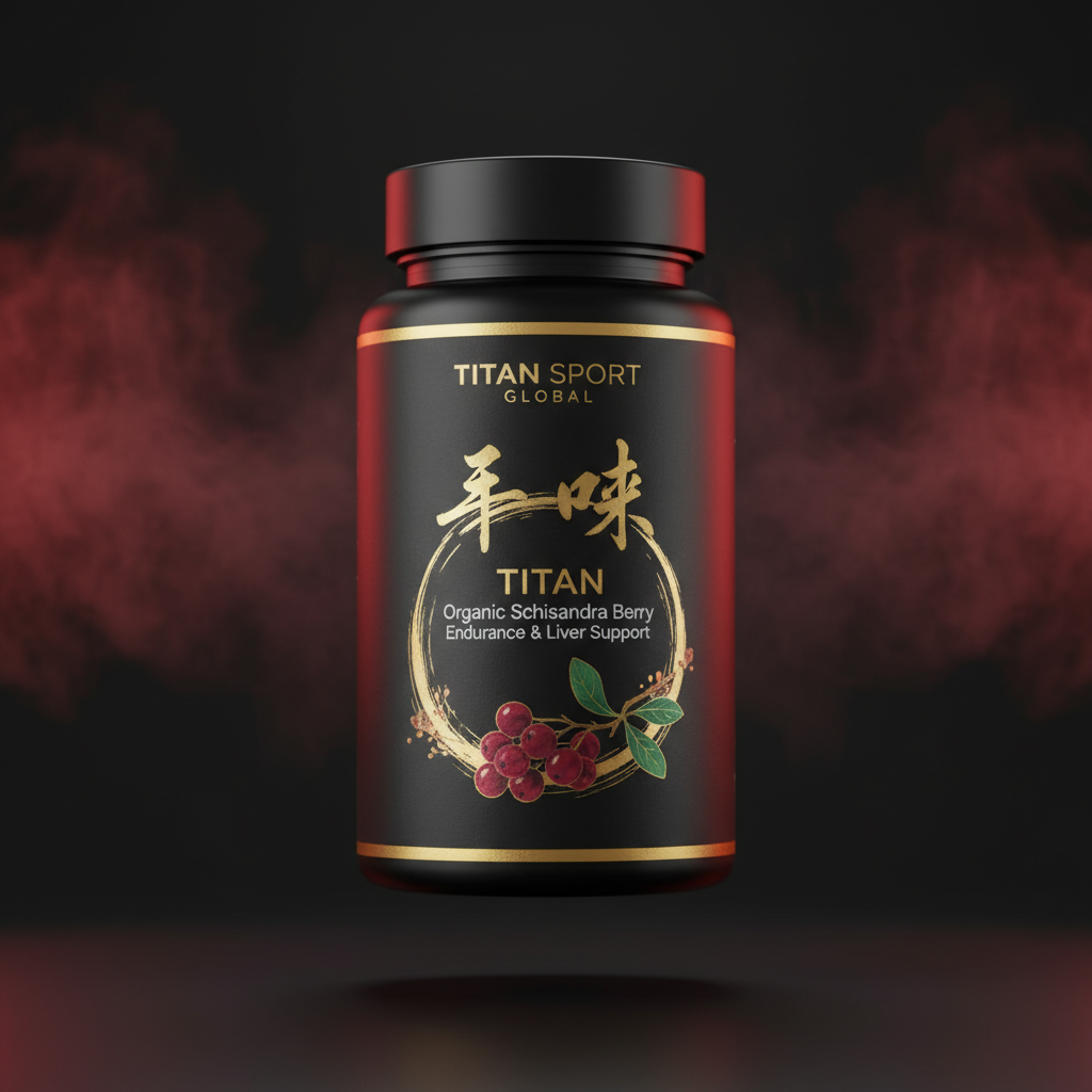 TITAN Organic Schisandra Berry - Endurance & Liver Support supplement bottle