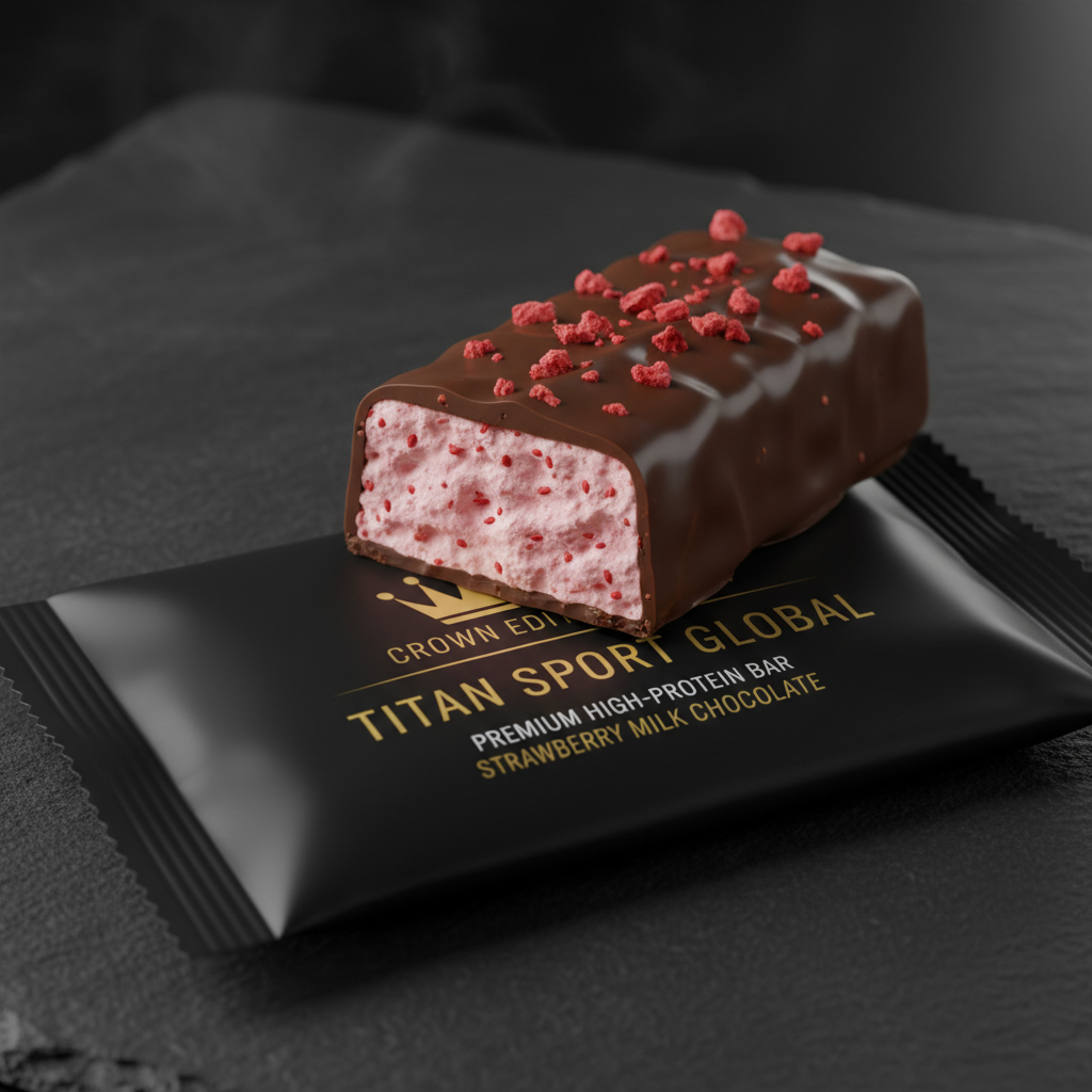 Crown Strawberry Milk Chocolate Protein Bar — TITAN SPORT GLOBAL