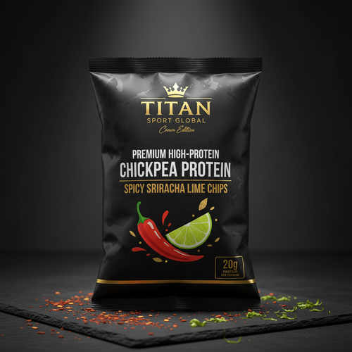 Chickpea Protein Spicy Sriracha Lime Chips — TITAN SPORT GLOBAL