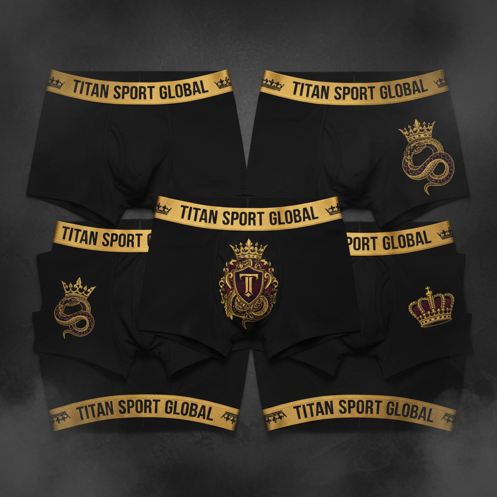 TITAN Crown Edition Men's Boxer Briefs 5-Pack Ultimate Bundle