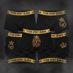 TITAN Crown Edition Men's Boxer Briefs — 5-Pack Bundle | King's Ultimate Set