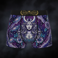 TITAN Crown Edition Women's Cozy Boxer Shorts — Celestial Moon Goddess Tattoo Art