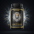 TITAN Organic Lion's Mane - Brain & Nerve Regeneration supplement bottle