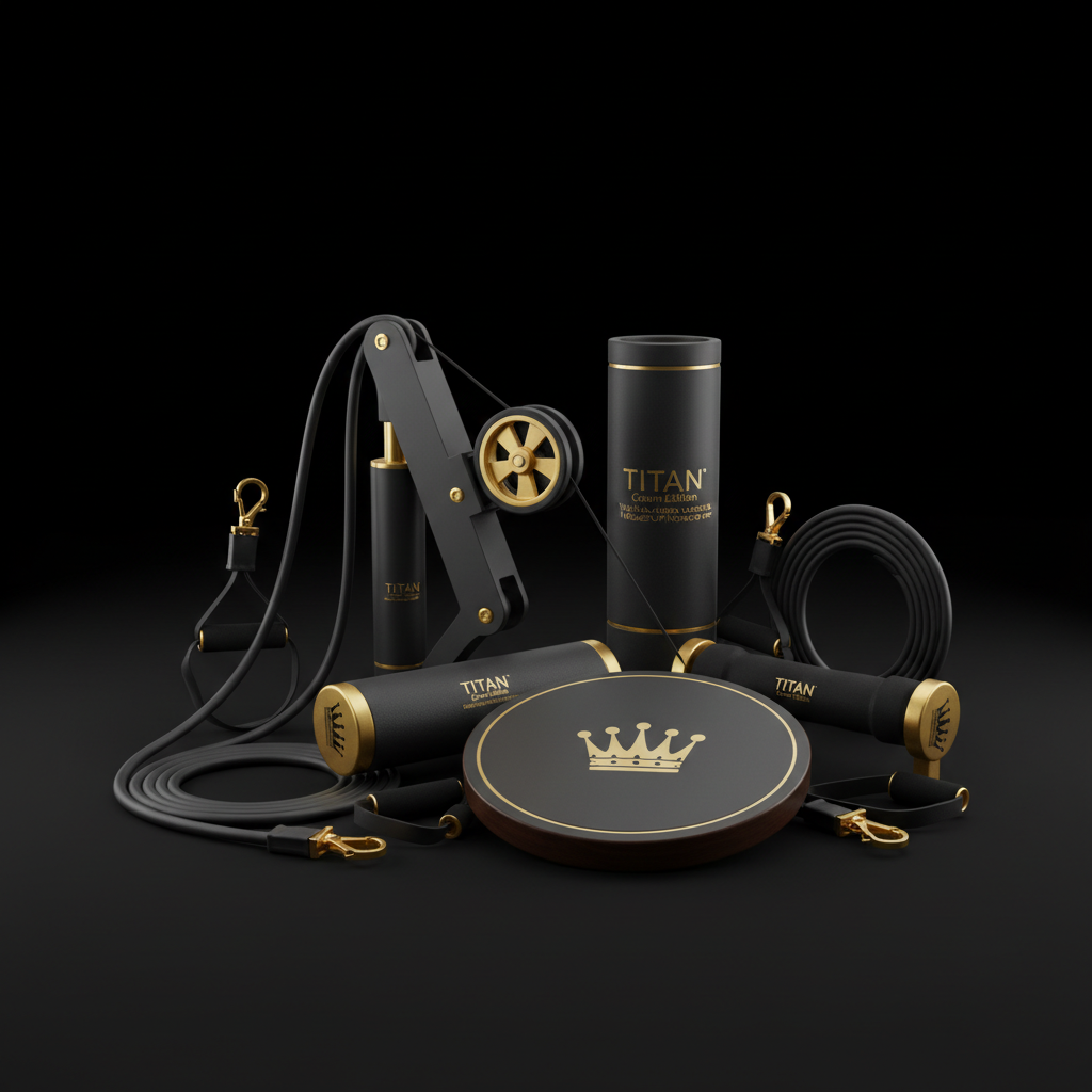 TITAN All-In-One Tennis Player's Shoulder & Rotator Cuff Home Gym Kit — Crown Edition