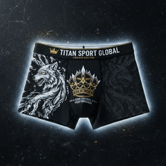 TITAN Men's Boxer Briefs Crown Edition — Arctic White Gold