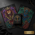 TITAN Sweat Towel Large 3-Pack with bold tattoo-style Crown Edition artwork