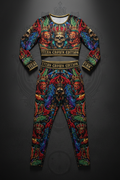 TITAN Women's Elite Matching Suit — Crown Edition bold tattoo-style artwork two-piece set