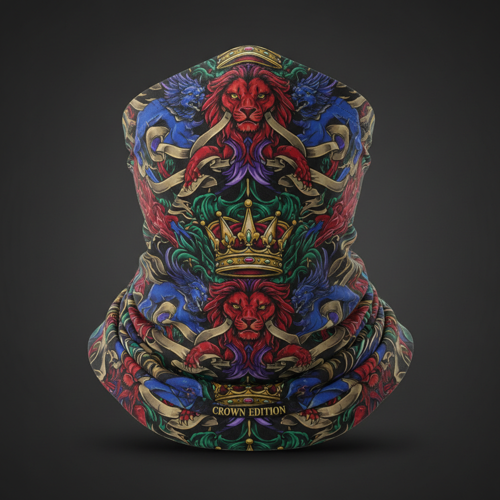 TITAN Crown Edition Tattoo Art Compression Neck Gaiter