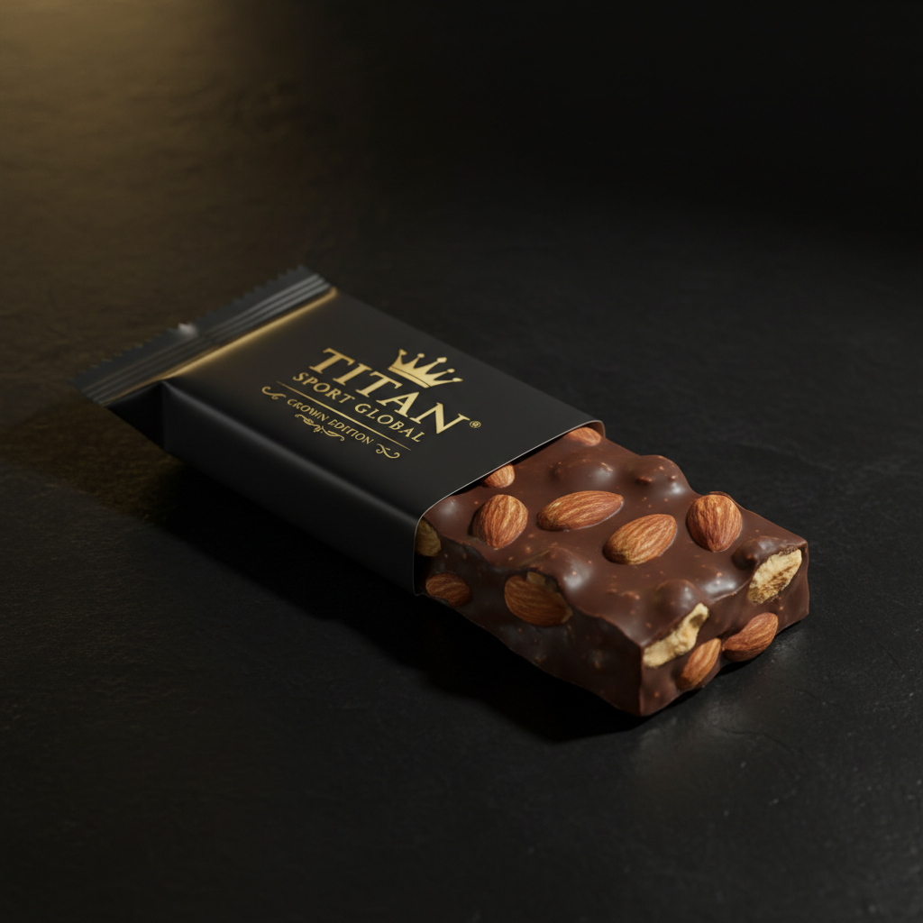 TITAN Crown Dark Chocolate Roasted Almond Protein Bar - Crown Edition
