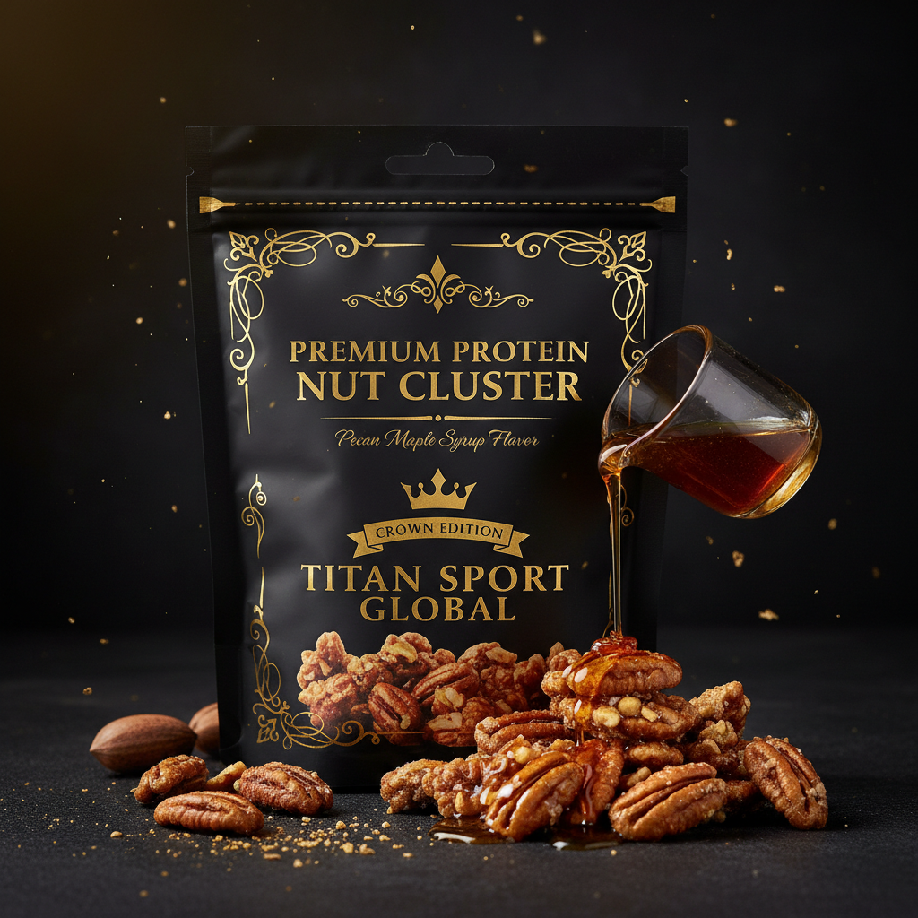 Crown High-Protein Maple Glazed Pecan Clusters