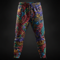 TITAN All-Over Print Jogger Pants - Black & Gold Crown Edition
