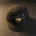 TITAN Crown Edition Cycling Cap Matte Black Gold