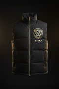 TITAN Black Gold Puffer Vest