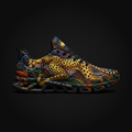 TITAN Crown Edition Cheetah Sprint Men's Running Shoe Color Tattoo Art