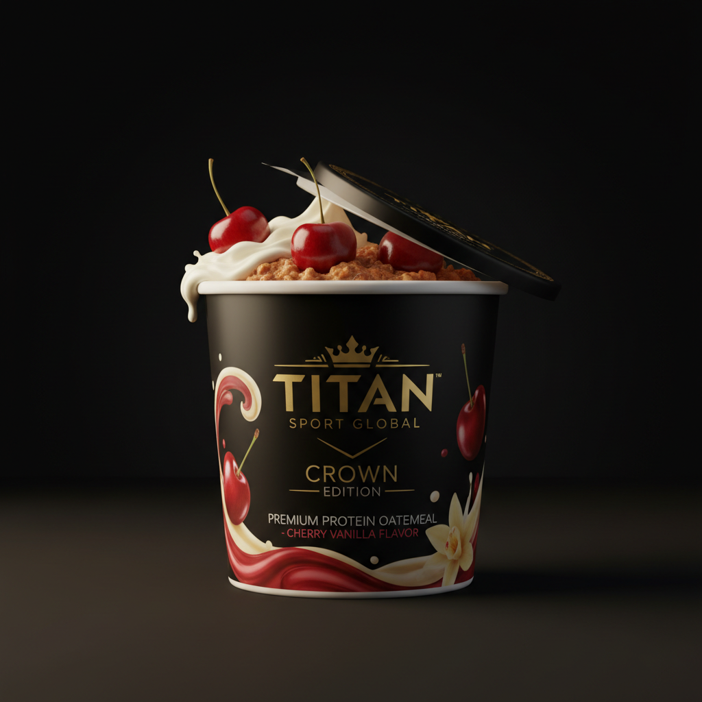 Crown High-Protein Cherry Vanilla Oatmeal Cup