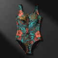 TITAN Women's One-Piece Swimsuit Tropical Queen Crown Edition