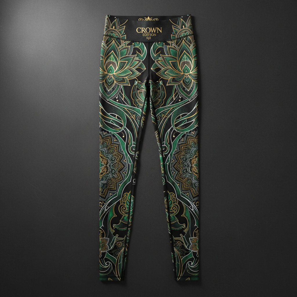 TITAN Women's Compression Leggings Mandala Queen Crown Edition