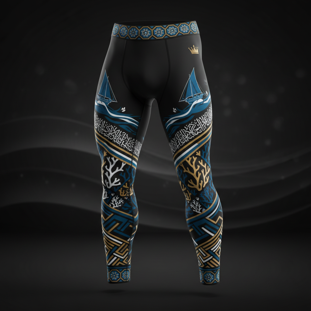 TITAN Swahili Coast Compression Tights — Bahari Edition