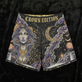 TITAN Crown Edition Tattoo Art Goddess Side-Slit Shorts Women's Athletic Bottoms