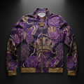 TITAN Crown Edition Women's Butterfly Crown Windbreaker — Midnight Purple & Gold