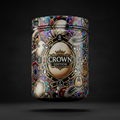 TITAN Egg White Protein Powder Unflavored — Crown Edition bold tattoo-style artwork