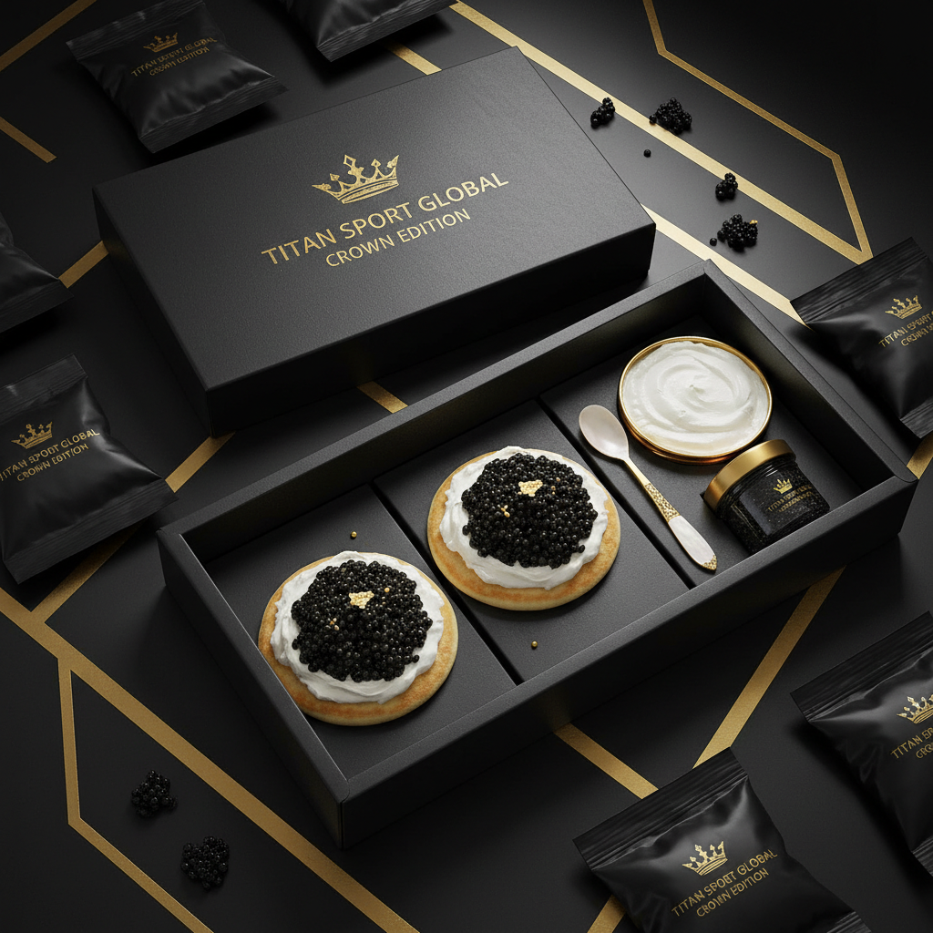 TITAN High-Protein Caviar & Cream Cheese Crown Edition Snack Pack