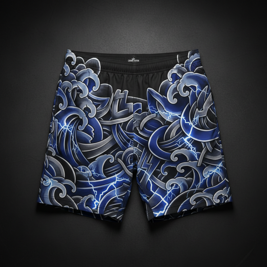 TITAN Men's Swim Trunks Electric Wave Crown Edition