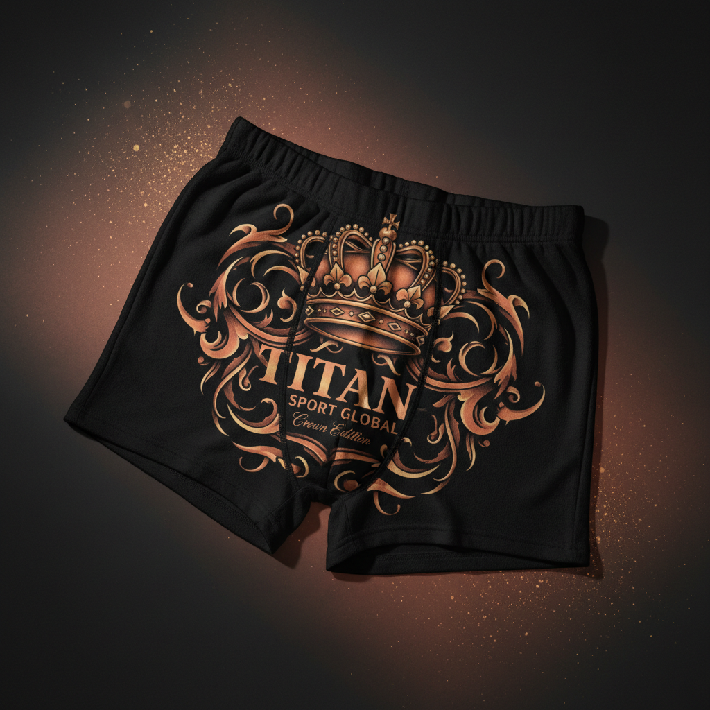 TITAN Women's Cozy Boxer Shorts Crown Edition Peach Gold