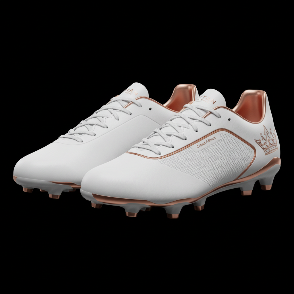 TITAN Sport Cleat White Rose Crown Edition