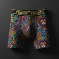 TITAN Crown Edition Men's Tattoo Art Compression Shorts