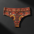 TITAN Crown Edition Women's Terracotta Fox Sport Briefs — Terracotta & Gold